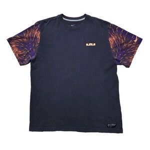 Nike LeBron James Hummingbird T-Shirt Cave Purple Mens XL 100% Cotton‎